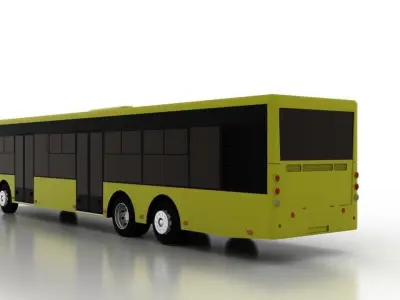 Bus Bogdan A80190 Low Low-poly 3D model
