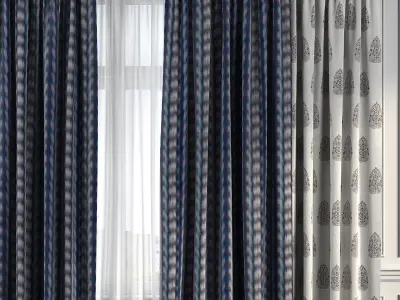 Curtain Set 223 3D model