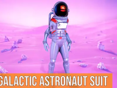 Galactic Astronaut Suit model pack Low-poly 3D model