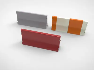 road barrier 3D model