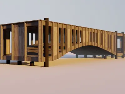 Modern Multipurpose Outdoor Space - Pavillion 3D model