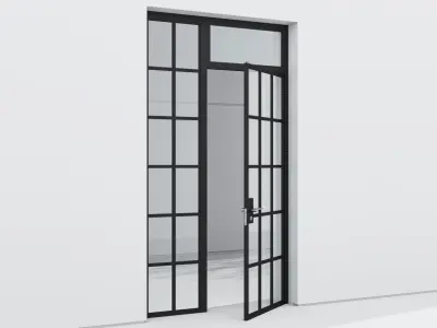 Aluminium door 170 3D model