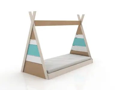 Montessori Apache Bed Low-poly 3D model