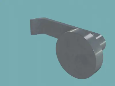 Door Handle check Low-poly 3D model