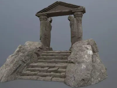 Souls Gate Low-poly 3D model