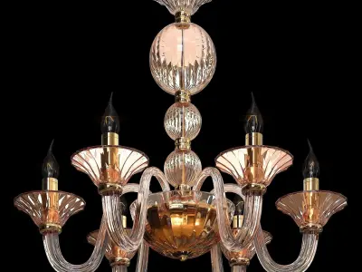 chandelier lighting Low-poly 3D model