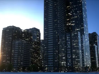 City Block Type B30 3D model