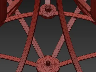 Colton 9 Light Chandelier 3D model