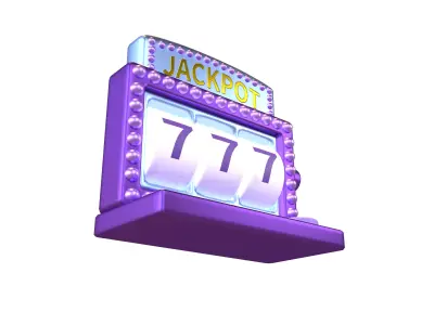 Cartoon Slot Machine v1 006 Low-poly 3D model