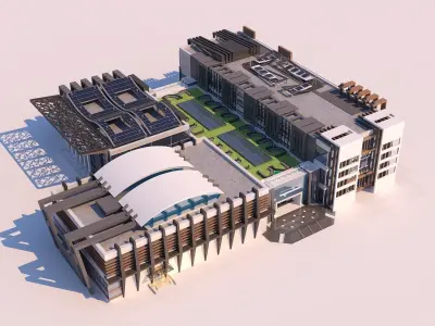 0033 - Art Center - 2021 - 01 - Design 02 - 2D Plans - 3D Files 3D model