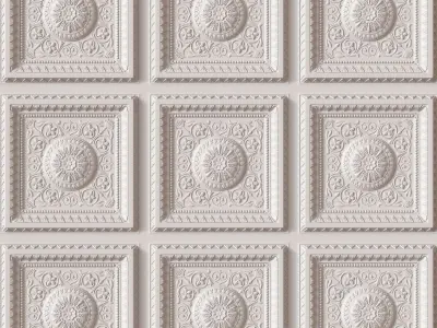 Decorative Ceiling Tile 3D model