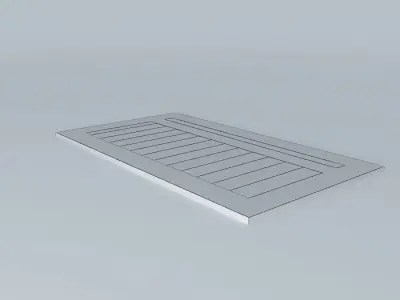 Brown door 3D model purchase