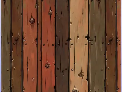 Stylized Wood Floor Seamless Texture Texture