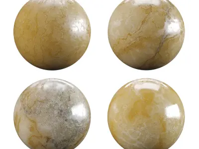 Orange Siena Marble Texture PBR Vray Corona 400 x 400 cm Texture