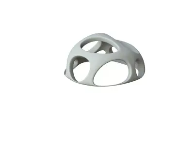 SciFi Cube Object No 46545 Low Poly Shape Low-poly 3D model