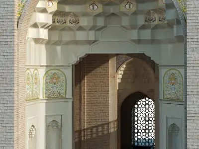 old islamic turkish tomb set 140 Low-poly 3D model