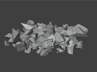 Storm Grey Rock 3D model