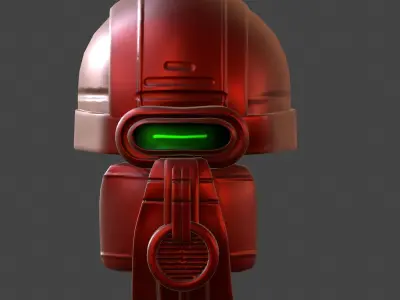 Gas mask helmet 3d model scifi Low-poly Low-poly 3D model Low-poly 3D model 41