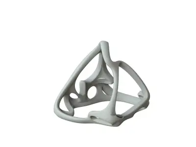 SciFi Cube Object No 61939 Low Poly Shape Low-poly 3D model