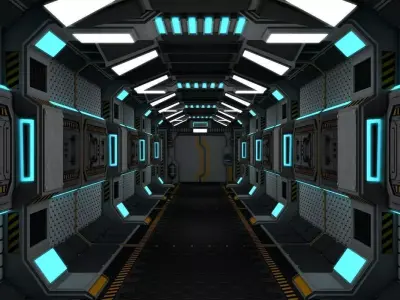 Sci Fi Corridor 3D model