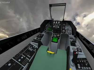  F-16 Falcon Jet with AIM9 Sidewinder Missiles 