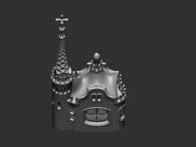 Park Guell Administration Pavilion 3D print model