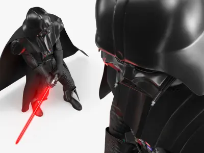  Darth Vader Combat Stance with Lightsaber 