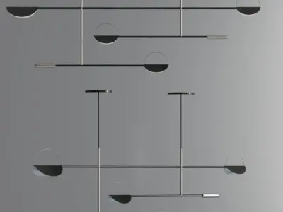 Modern Led Pendant Light Collection 3D model