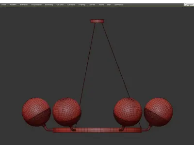 CEILING ORB CHELSOM Low-poly 3D model