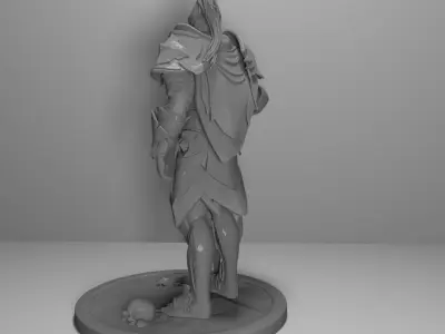 Knight Miniature  3D Printable Model 3D print model