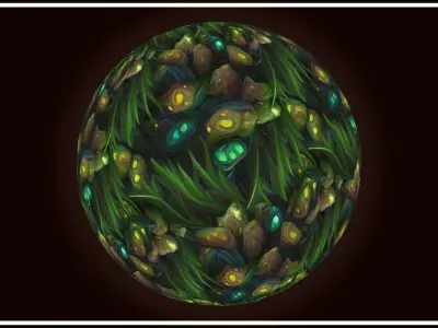 Grass Magic Forest Floor 10 TEXTURES Hand-painted ---PACK 9--- Texture