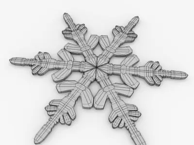 Snowflake 3D model