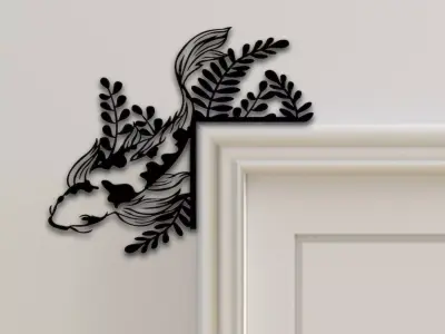 Fish Door Corner Decor 3D print model