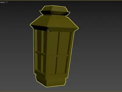 old LIGHT  Low-poly 3D model