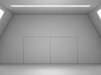 Sci Fi Tunnel 3D model 42