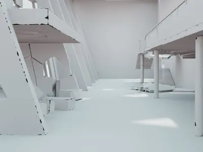 Research Center Building 3D model