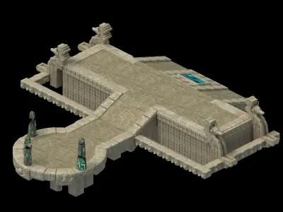 Egypt - Ruins - Platform 01 3D model