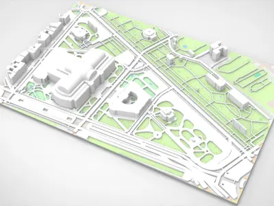 The Grand Palace France  3D print model