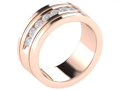Women Ring  Render 3dm STL OBJ FBX TXT Details 3D print model 2