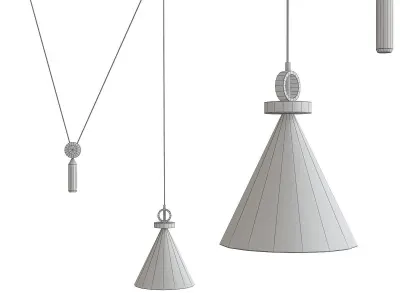 Pendant Lamp collection 3d model Low-poly 3D model