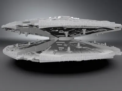 Cylon Base Star Scale model   3D print model