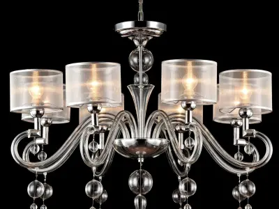 Chandelier Neoclassic Bubble Dreams MOD603-08-N Maytoni Classic Free 3D model