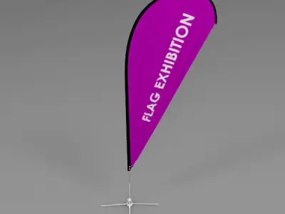 Flag Exhibition 04 3D model
