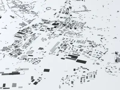 Cardiff Streets and Buildings 3D model