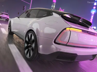  Audi E Futuristic Crossover Gray 