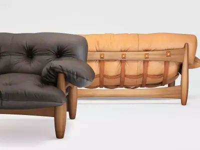 Mole Sofa 3 seat 3D model