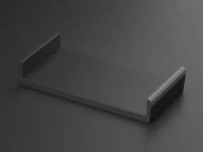 Modular Fort Walls Low-poly 3D model