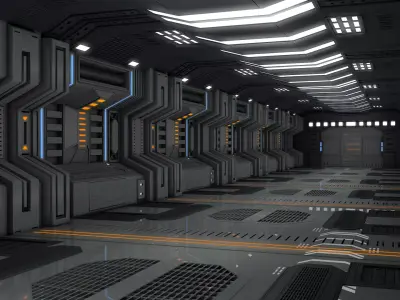 Sci Fi Interior Room 3D model