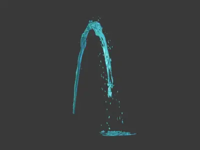 Fountain Splash 3D model