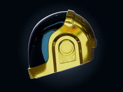 Draft Punk Helmet 3D model